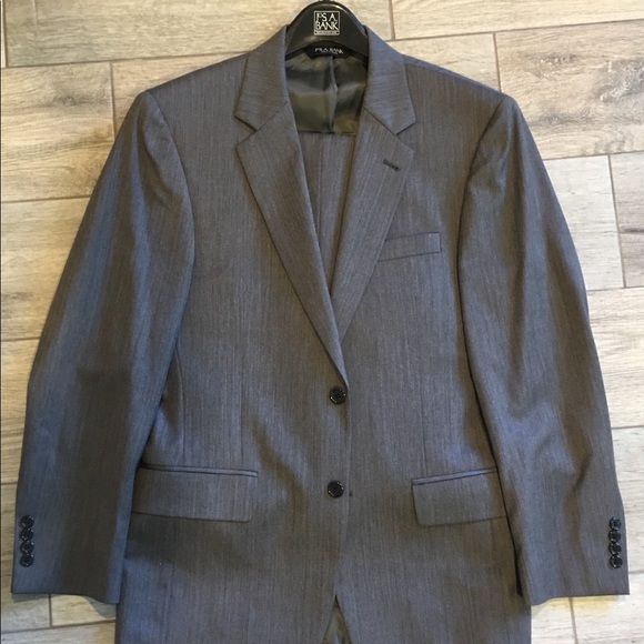JoS A Bank gray suit